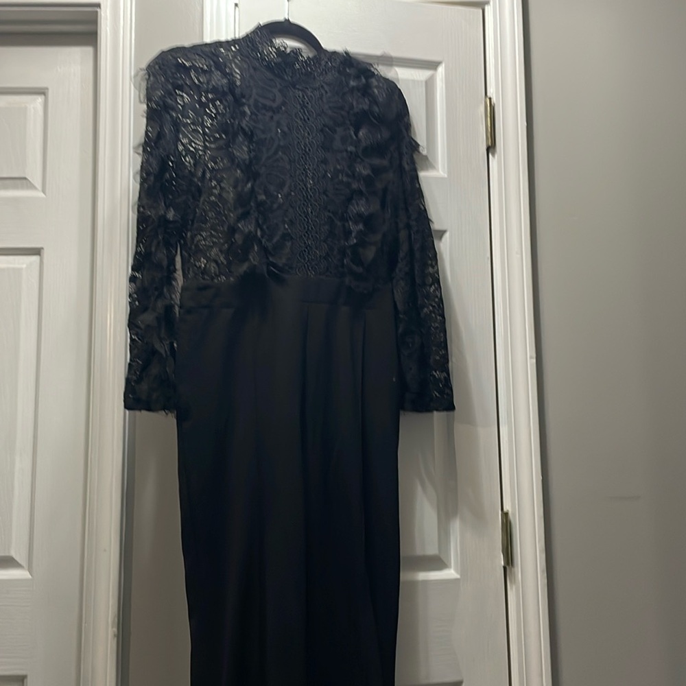 Fashion nova lace black jumpsuit